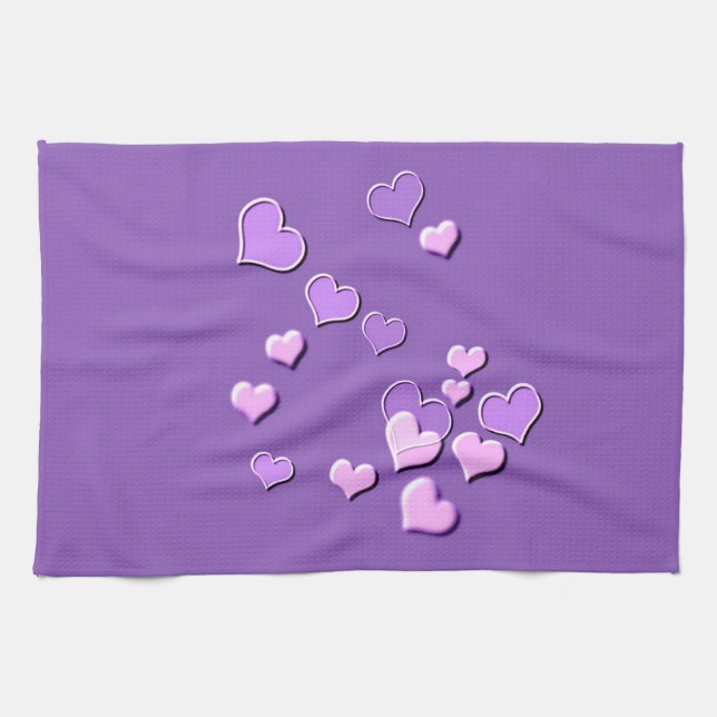  hearts kitchen towel (Horizontal)