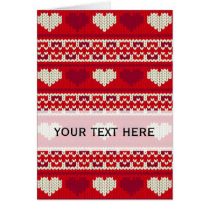 Hearts knitting seamless pattern 1 + your ideas
