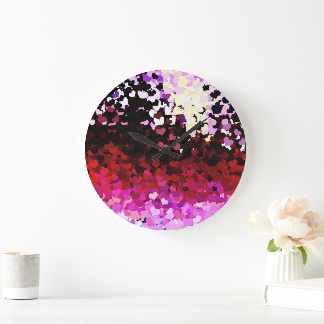 HEARTS LARGE CLOCK (Home)