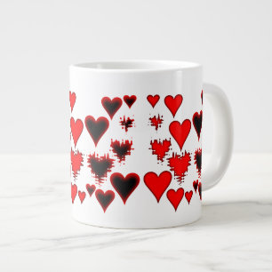 Hearts Large Coffee Mug