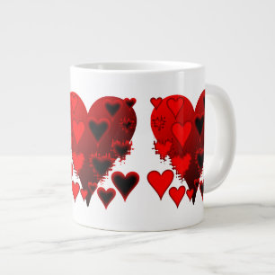 Hearts Large Coffee Mug