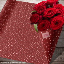 Hearts - Light Pink on Red Ombre