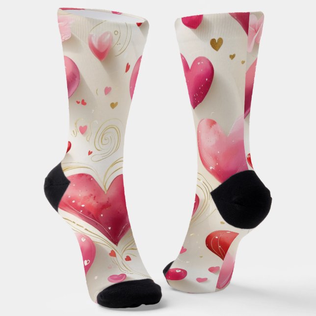 Hearts Like Ours Socks (Angled)