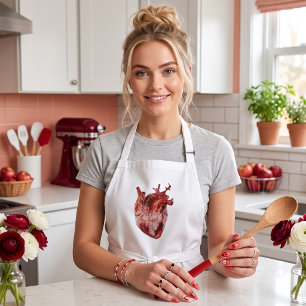 Hearts Long Aprontar Apron