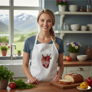 Hearts Long Aprontar Long Apron