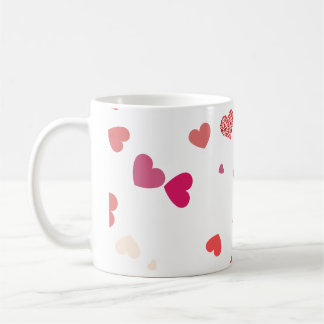 Hearts - love coffee mug