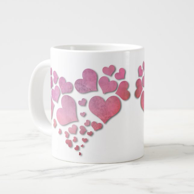 Hearts * Love Coffee Mug - Hearts - Personalize (Front Left)