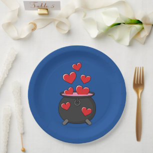 Hearts Love Potion Paper Plate
