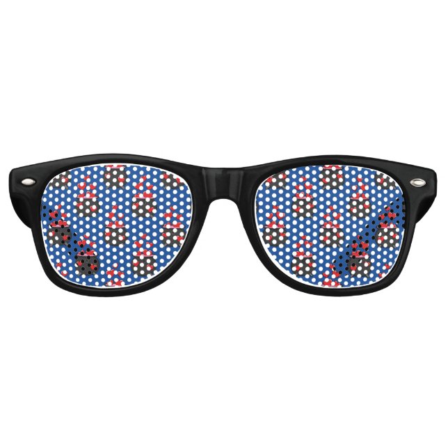 Hearts Love Potion Retro Sunglasses (Front)