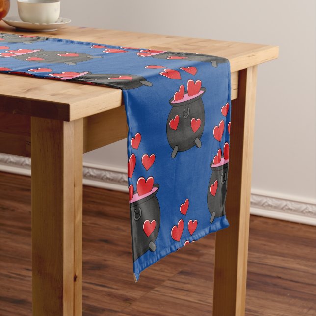 Hearts Love Potion Short Table Runner (In Situ)