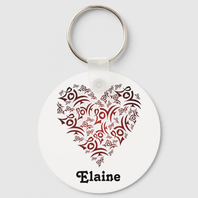 Hearts Love Theme Keychain (Front)