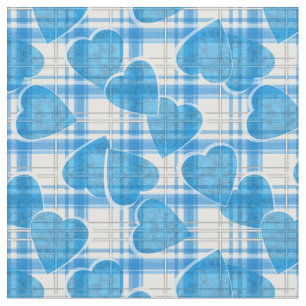 Hearts love Valentines Day pattern texture striped Fabric