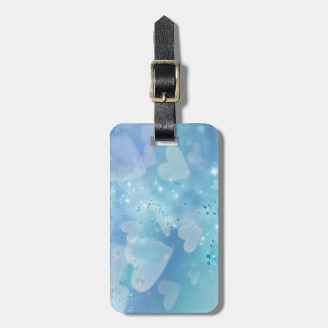 Hearts Luggage Tag (Front Vertical)