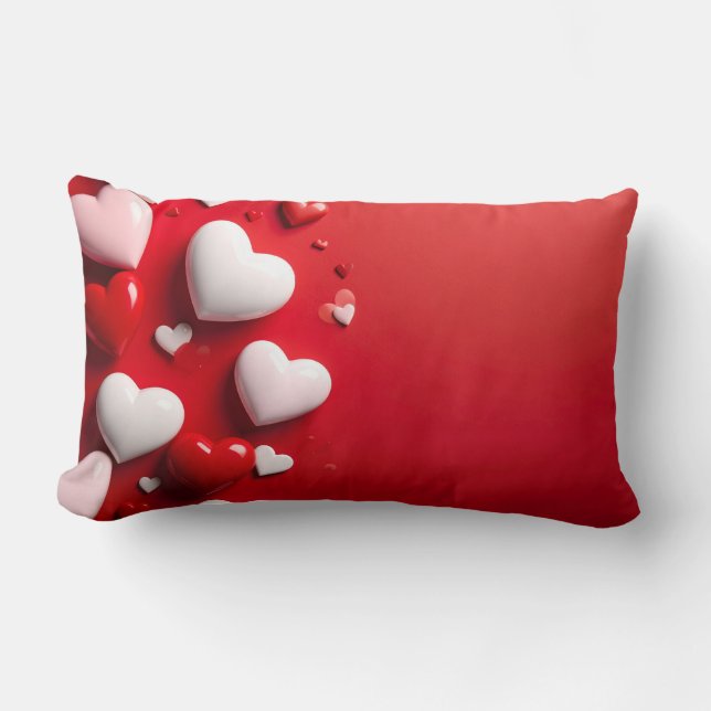 hearts lumbar pillow (Front)