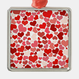 HEARTS METAL ORNAMENT