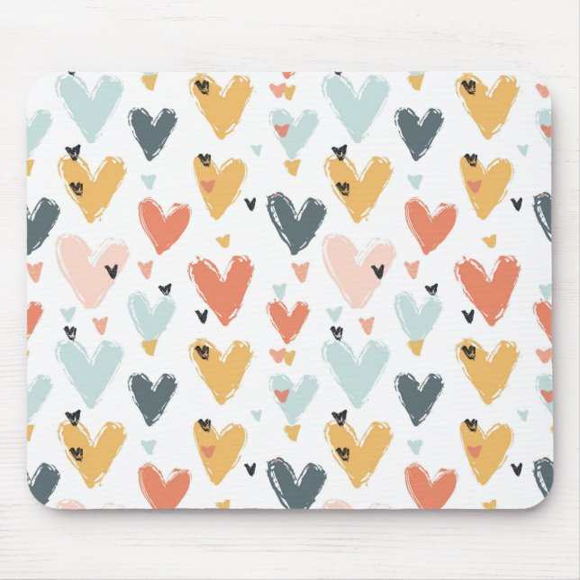 Hearts Mouse Pad (Front)