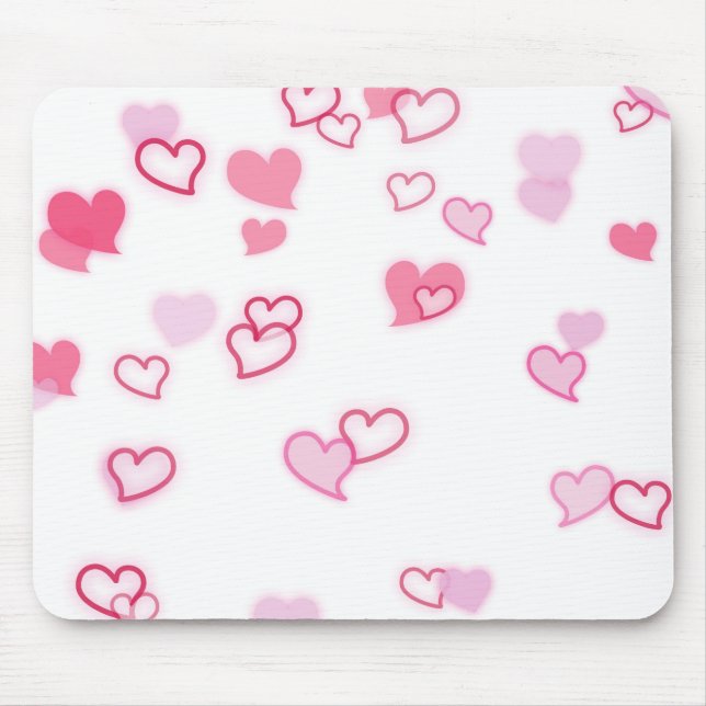 Hearts Mouse Pad (Front)