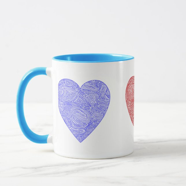 Hearts Mug (Left)
