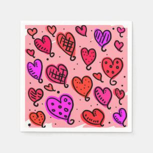Hearts Napkin