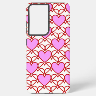 Hearts net samsung galaxy case