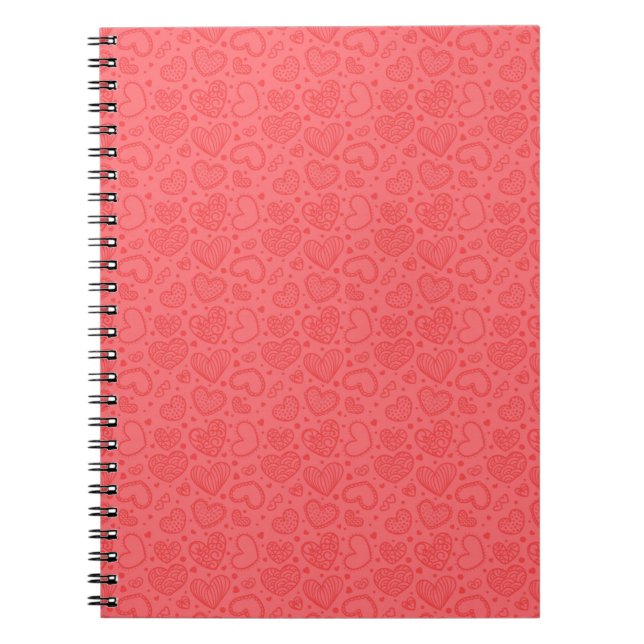 Hearts Notebook - Red (Front)