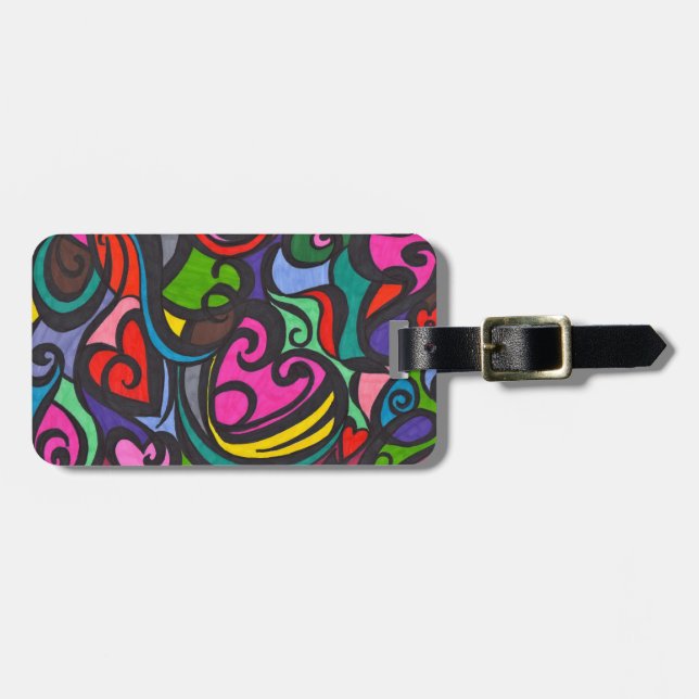 Hearts of colour LUGGAGE TAGS (Front Horizontal)