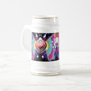 Hearts of Glys Beer Stein