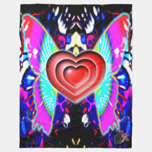 Hearts Of Glys Fleece Blanket