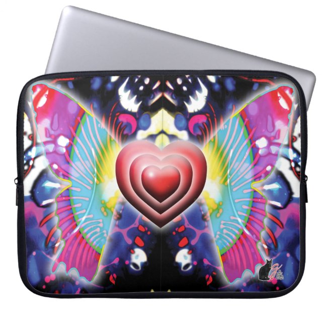 Hearts Of Glys Laptop Sleeve (Front)