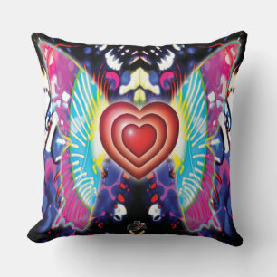 Hearts Of Glys Throw Pillow
