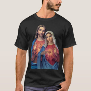Hearts of Jesus and Mary very close together T-Shirt