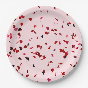 Hearts Of Love Paper Plate