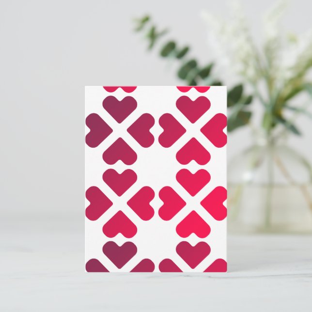 hearts of love postcard (Standing Front)