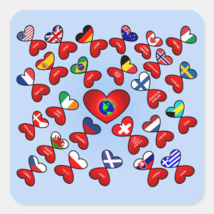 hearts of love stickers