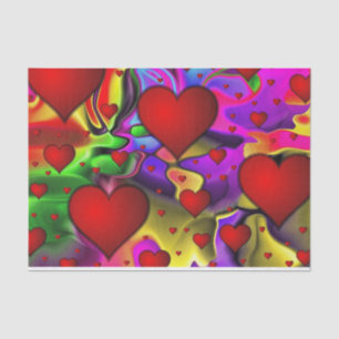hearts of love tissue paper