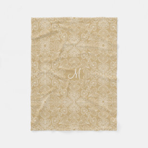 Hearts of My Heart Monogrammed Fleece Blanket