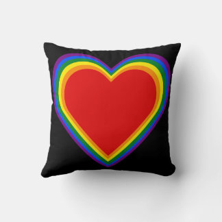 Hearts of Pride Throw Pillow