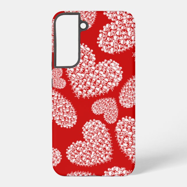 Hearts of Skulls Samsung Galaxy S22+ Case (Back)