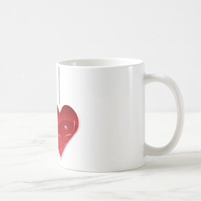 Hearts on a String Coffee Mug (Right)