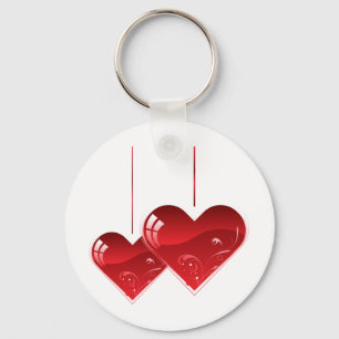 Hearts on a String Keychain