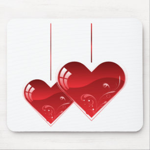 Hearts on a String Mouse Pad