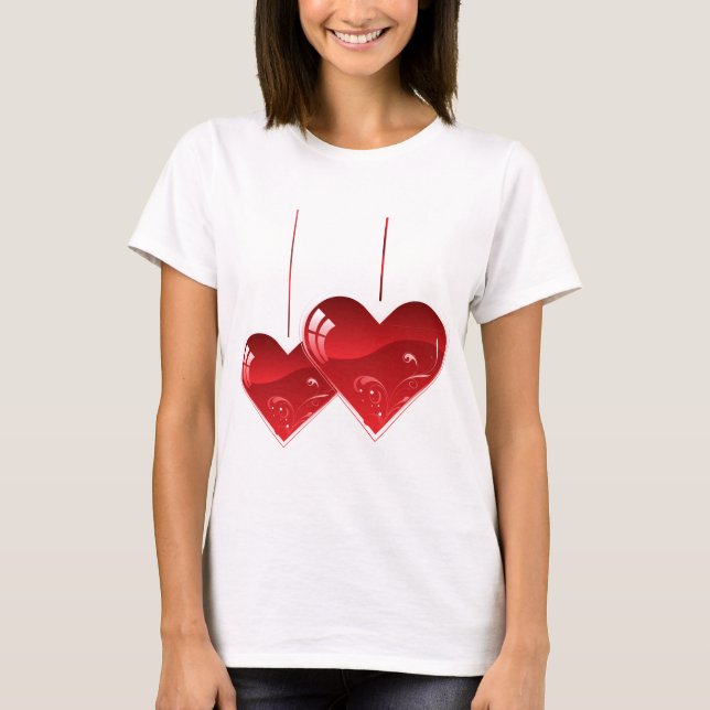 Hearts on a String T-Shirt (Front)