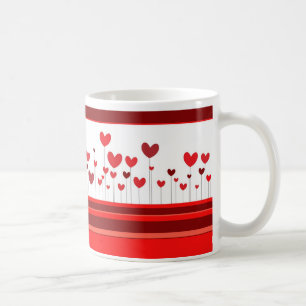 Hearts on Branches Valentines Day Coffee Mug