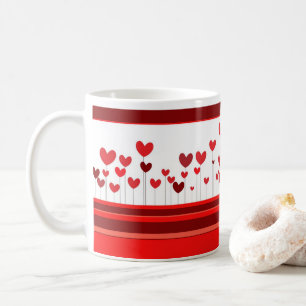 Hearts on Branches Valentines Day Coffee Mug