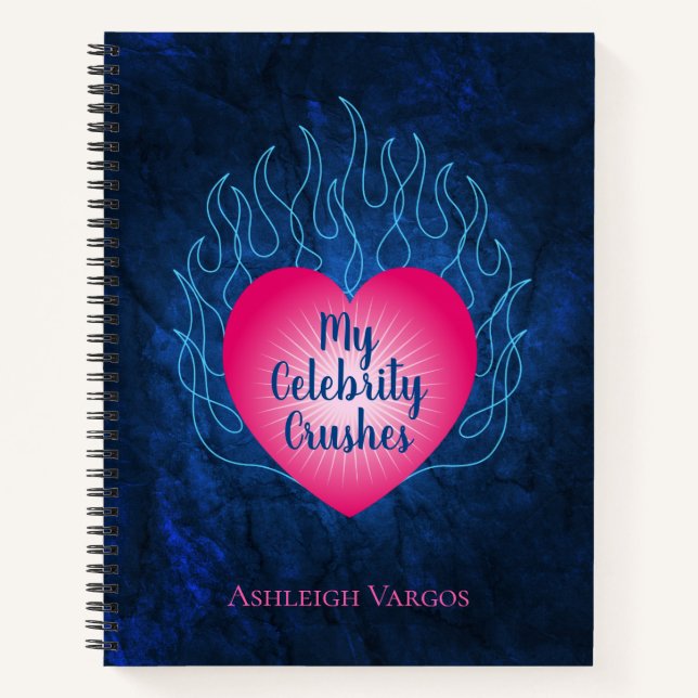 Hearts on Fire Celebrity Crushes Notebook (Front)