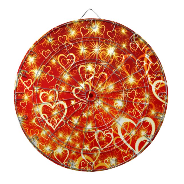 Hearts On Fire Dartboard (Front)