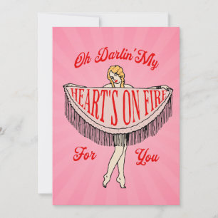 Heart's On Fire Flat Holiday Card