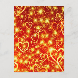 Hearts On Fire Postcard