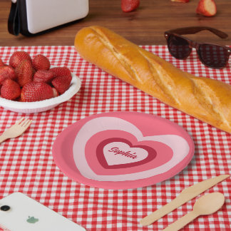 HEARTS PAPER PLATE