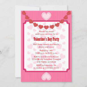 Hearts Party Invitation
